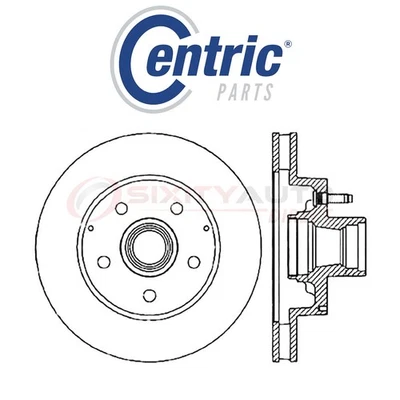 Centric C-TEK Disc Brake Rotor for 1993-1995 Chevrolet G20 4.3L 5.0L 5.7L ck Foto 1 de 4