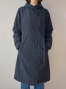 Parka donna indaco pioggia mare cappotto pentewan lungo isolato giacca zip laterale S - Foto 1 di 22
