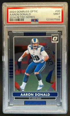 Donruss Optic Aaron Donald 2014 Retro Series #20 Rams PSA 9 2024 Foto 1 de 2