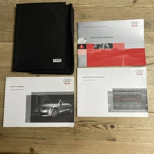 2006-2010 AUDI TT ROADSTER OWNERS HANDBOOK MANUAL & WALLET 2006 Ref17026 - Picture 1 of 24