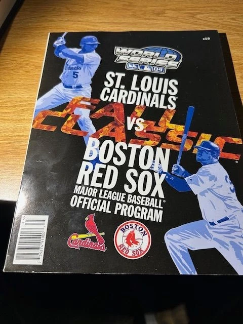 2004 MLB WORLD SERIES OFFICIAL PROGRAM ST. LOUIS CARDINALS VS. BOSTON RED SOX - Image 1 of 1