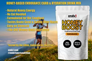 HONEY BOOST ENDURANCE Dual Fuel (Carb & Hydration Drink Mix) by Endu1 - Picture 1 of 4
