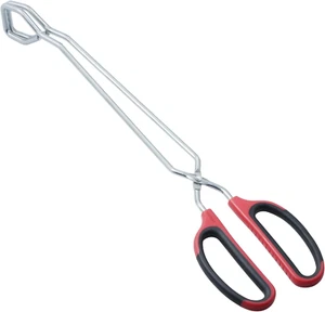 Extra Long Scissor Tongs 15-Inch Stainless Steel Barbecue Grilling Tongs - Picture 1 of 12