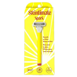Skintimate Spark Women 4 ultradünne Klingen Rasierer 1 Griff & 2 Nachfüllkassetten - Bild 1 von 2
