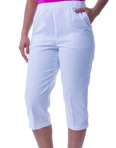 Womens Plus & Regular Size Stag Cotton Capri Pants: S-M - Picture 1 of 4