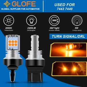 Bombillas LED ámbar luces delanteras de giro para Ford Escape 2013-2016 7440 15-SMD - Imagen 1 de 7
