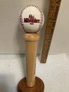 OLD MILWAUKEE BASEBALL BAT AND BALL draft beer tap handle. WISCONSIN - Picture 1 of 16