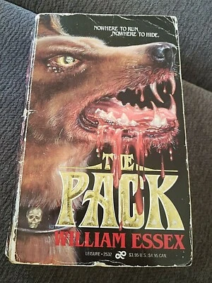 William Essex: The Pack paperback from hell dogs evil horror Zebra 1987 rare - Image 1 of 4