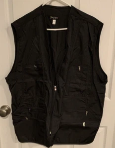 Spotex Men's 9 Pockets Black (Charcoal) Work, Utility, Travel Vest - XXL - Picture 1 of 4