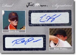 Eddie Kunz * Bobby Parnell * Autograph Rookie SILVER Auto #/25
