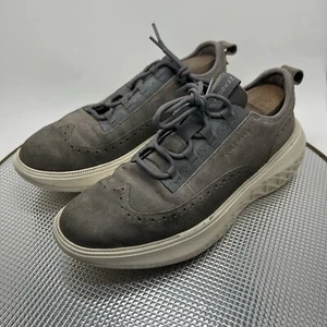Cole Haan ZERØGRAND WFA Hombres Talla 12 Gris Gamuza Zapatos de Vestir Estilo Oxford C37661 - Imagen 1 de 11