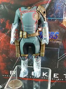 Hot Toys MMS548 Avengers Endgame Rocket 1/6 action figure's Body Only 