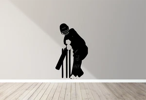 Cricket Cricketer Transfer Wall Art Sticker Decal SP52 - Picture 1 of 9