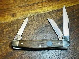 Boker Stockman Folding Knife Carbon Steel Blade Plumwood Handle - Picture 1 of 18