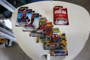 Hot Wheels set of Spiderman including Homecoming - Picture 1 of 4