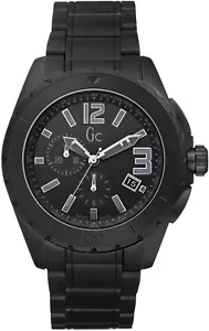 GUESS COLLECTION GC X76011G2S SPORT CLASS XXL BLACK CERAMIC MEN'S WATCH - Picture 1 of 4