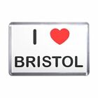 I Love Bristol - Plastic Fridge Magnet - Decoration Fun BadgeBeast