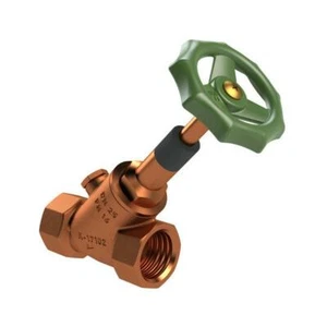 Kemper Eco Freistrom-Absperrventil Rg Con Entleerstopfen G1/4, IG DN25 - Foto 1 di 1