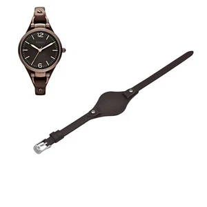 Correa de reloj Georgia ES3200 8 mm de cuero marrón para fósil - Imagen 1 de 9