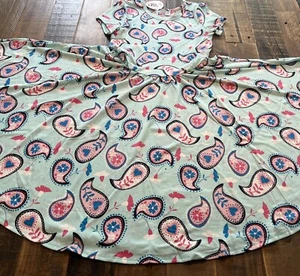 Dot Dot Smile size 8/10 girls paisley Cap sleeve twirl dress ne - Picture 1 of 4
