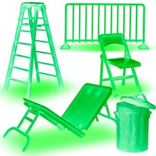 Set of 5 Glow In The Dark Wrestling Props Accessories For WWE Wrestling Figures