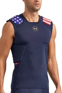 Under Armour Men's 5-Pad Top Pro McDavid HEX Padded Chest Shirt # Medium - Picture 1 of 6