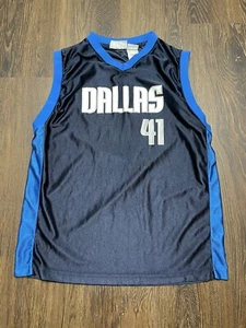 Boys XL (18-20) Dirk Nowitzki #41 Dallas Mavericks NBA Basketball Jersey - Picture 1 of 14