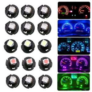 10x/Set T3 Neo Wedge LED Car Interior Parts Dashboard Instrument Light Bulb Lamp - Picture 1 of 16