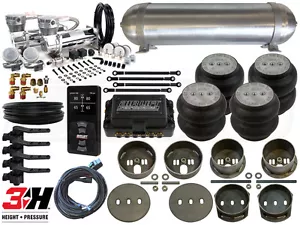 Kit completo de suspensión de airbag con elevador de aire 3H, 65-72 Mercedes W108 nivel 4 - Imagen 1 de 4