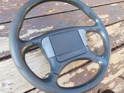 Pontiac Grand Am Steering Wheel 1989 - 1993 OEM Black 4-Spoke Steering Wheel - Image 1 of 4