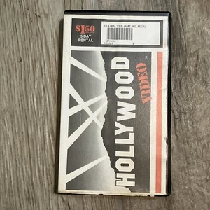 HOLLYWOOD VIDEO VHS CASE WITH TAPE The Doors Tape Untested Free Next Day Ship - Picture 1 of 4