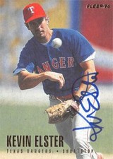 Kevin Elster autographed Baseball Card (Texas Rangers) 1996 Fleer #U88