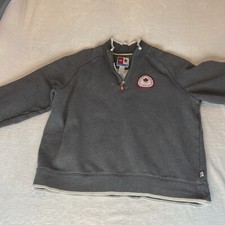 Canada 06 Turin Torino Olympics Team 1/4 ZIP  Men's Sweatshirt Size  XL HBC