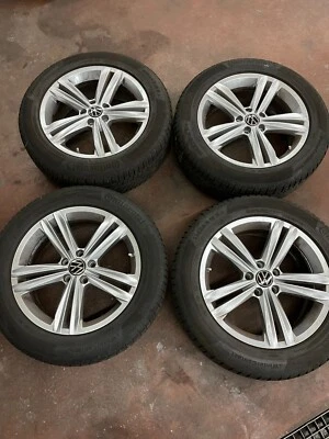 VW TIGUAN ALU WINTERRÄDER 235 55 R18 100V CONTI CONTACT TS850P - Bild 1 von 3