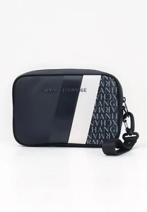 ARMANI EXCHANGE Borse Uomo Blu Pochette e clutch Pochette con motivo geometrico - Imagen 1 de 5