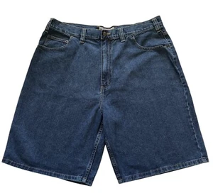 Big Mac Workwear Men's Blue Denim Jean Shorts Size 38 Medium Wash 5 Pocket - Picture 1 of 7