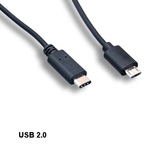 Lot10 6' USB 2.0 Type Micro B to Type C Cable Data Sync Charge for PC Mac HDD - Image 1 of 1