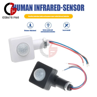 LED Security PIR Infrared Motion Sensor Detector Switch Outdoor Light AC85-265V - Image 1 of 4