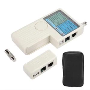 New 4-in-1 Remote Network Cable Wire Tester Detector For RL-45 RJ-11 USB BNC LAN - Bild 1 von 7