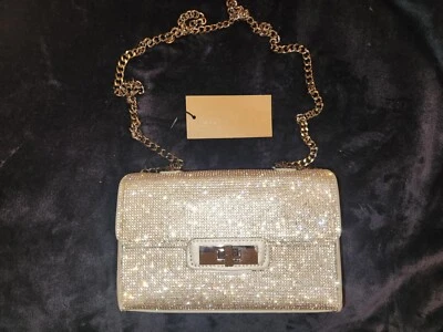 New Steve Madden Silver Sparkly Crossbody Bag Purse - Image 1 of 4