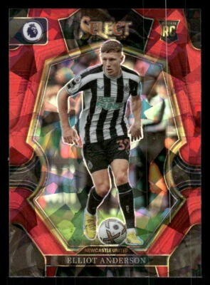 2022-23 Panini Select Premier League Elliot Anderson # 187 RC Red Ice Newcastle - Image 1 of 2