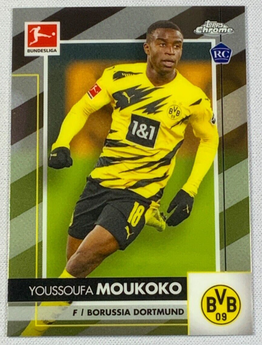 2020-21 Topps Chrome Bundesliga Youssoufa Moukoko Rookie RC #29