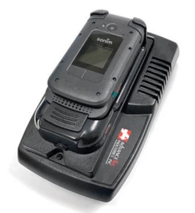 AdvanceTec Chargeur drop-in simple baie pour téléphones Sonim XP3 Plus | AT2107A - Photo 1 sur 2
