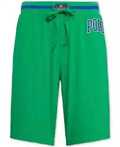 Polo Ralph Lauren Herren Logo grün Schlafshorts mit Taschen Größe Lrg neu mit Etikett kostenloser Versand - Bild 1 von 1