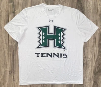 Under Armour Hawaii Rainbow Warriors Tennis Team Issued Training Shirt Men's L - Image 1 of 4