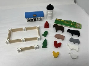 Vintage BRIO 33575 ANIMAL FARM SET for Wooden Railway Train Set Missing 1 Piece - Picture 1 of 24