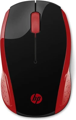 HP 200 Empress Red 2.4 GHz USB Wireless Mouse with Red LED 1000 DPI Optical Sens - Image 1 of 4