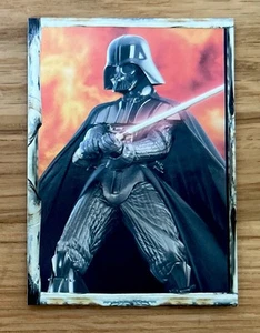 RARE TOPPS STAR WARS DARTH VADER FOIL 8/10 MINT EMBOSSED CARD! - Picture 1 of 2