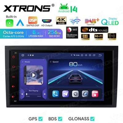 8“ QLED 4K 8-Kern Android 14 Autoradio 8G+256G GPS Navi 4G LTE für Audi A4 RS4  - Bild 1 von 4