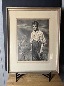 George Schreiber Original Lithograph Signed I Raise Turkeys & Chickens Rare Find - Picture 1 of 10